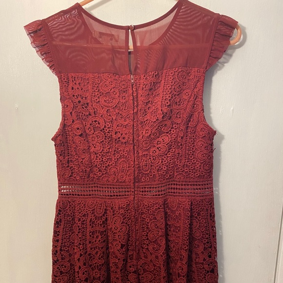 Red Lace Dress - Picture 2 of 3